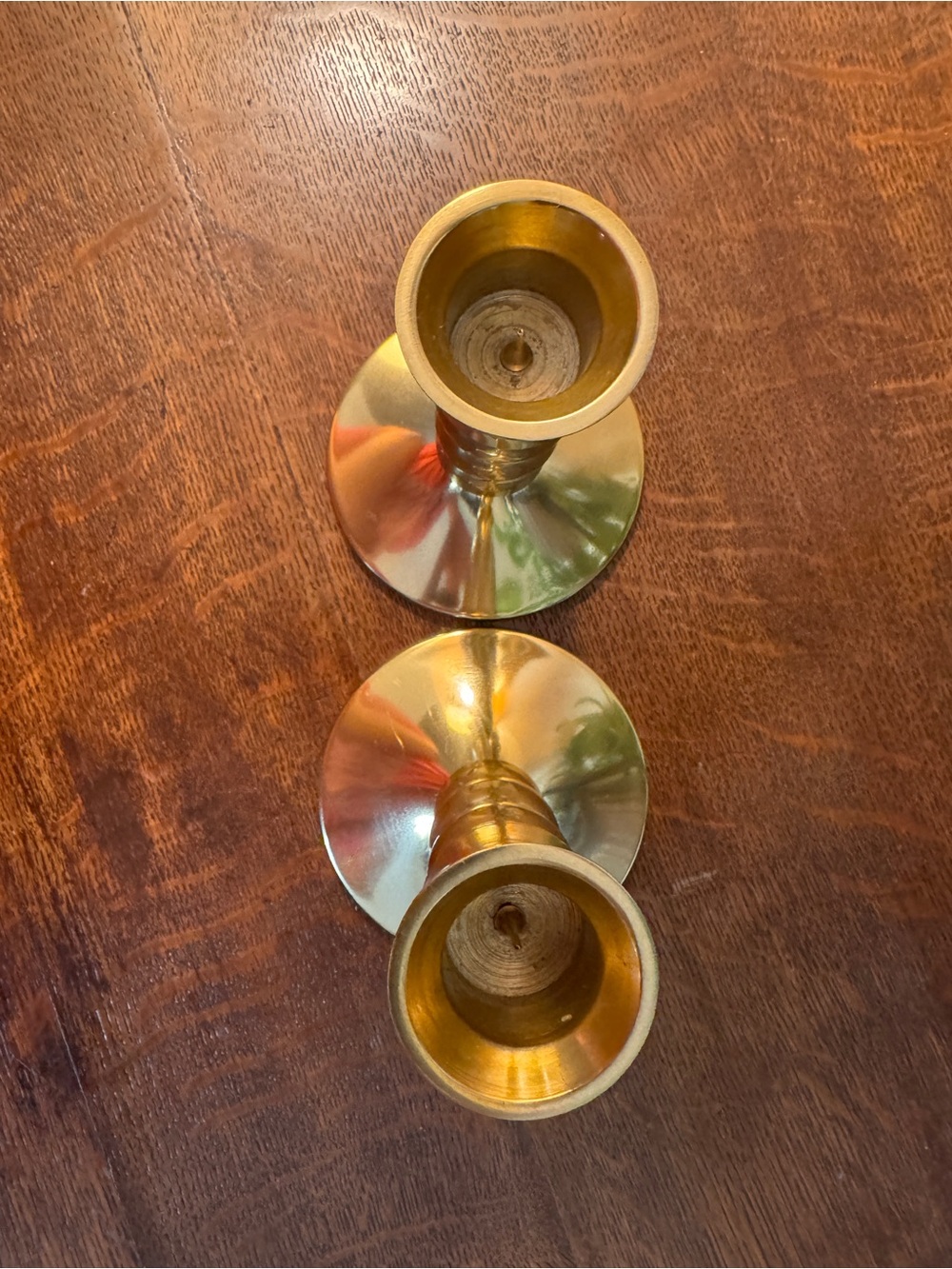 Pair of Anthropologie Lumiere Candle Holders in Gold- LIKE NEW! - Picture 7 of 7